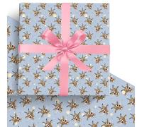 InThink 5 Sheets Screaming Goat Gift Wrapping Paper 20" x 30" Kraft Paper Gift Wrap Present Wrapping Paper Birthday for Kids Birthday, Party Decoration (Grey)