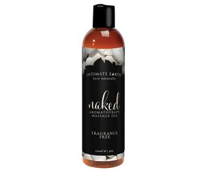 Intimate Earth Naked Aromatherapy Massage Oil - Fragrance Free - 4 oz.