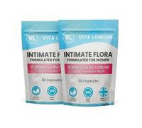 Intimate Flora for Women | 10 Billion Live Bio Cultures with 7 Strain + Inulin | 60 Capsules (Not Tablet, Gummies or Powder) | Vegan, Made in UK