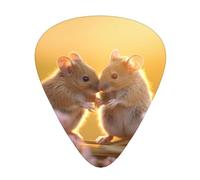 Intimate mice Guitar picks in thin, medium, and thick sizes, 12-piece set, suitable for electric guitar and various instruments