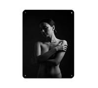 Intimate Nude Portrait Retro Poster Metal Tin Sign Chic Art Retro Iron Painting Bar People Cave Cafe Family Garage Poster Wall Decoration 12x16inch(30x40cm)