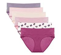 Intimate Portal Maternity Knickers Pregnancy Postpartum Underwear Foldable Cotton Briefs 6-Pk Floreus XXL