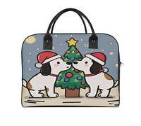 Intimate Puppy Laptop Tote Bag Casual Travel Handbag Multi Pocket Shoulder Bags for Work Travel