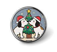 Intimate Puppy Round Badge Personalized Metal Lapel Pin Badges Fit Clothing Bags Hat Humorous Printed Brooch Badge Party Decorations Accessories for Men Women
