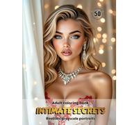 INTIMATE SECRETS - Adult Coloring Book | Realistic Grayscale Portraits | Stunning female portraits to color | for Relaxation and Stress relief: English Edition (Colorful Adventures)