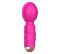 Intimate Wand Vibrator - Rose Vibrator for Mind-Blowing Pleasure - 10 Intensity Settings - USB Rechargeable & 100% Waterproof - Soft, Body-Safe Silicone - Discreet, Powerful & Travel-Ready (Rose Red)