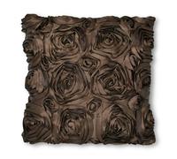 Intimates 3D Posy Cutwork Cushion - 43cm x 43cm - Chocolate