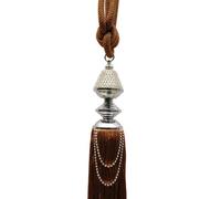 Intimates Diamante Rope Tassel Curtain Tieback - Brown