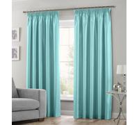 Intimates Duck Egg Faux Silk Pencil Pleat Curtains 46In Width X 54In Drop