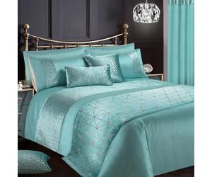 Intimates Duck Egg Vera Duvet Cover And Pillowcase Set Super King