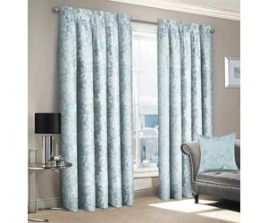 Intimates Elegant Floral Jacquard Curtains - Header Tape Top, Durable, Easy-Care, Machine Washable,understated Elegance - Silver