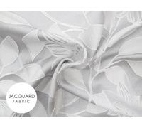 Intimates Floral Jacquard Tape Top Curtains - Stylish Window Dressing For Living Room & Bedroom - High-Quality, Durable Drapes - Silver