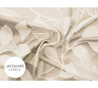 Intimates Floral Jacquard Tape Top Curtains - Stylish Window Dressing For Living Room & Bedroom - High-Quality, Durable Drapes - Cream