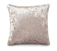 Intimates Luxury Crushed Velvet Plain Scatter Cushion - 43cm x 43cm - Blush Pink