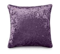 Intimates Luxury Crushed Velvet Plain Scatter Cushion - 43cm x 43cm - Mauve