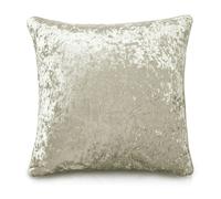 Intimates Luxury Crushed Velvet Plain Scatter Cushion - 43cm x 43cm - Natural