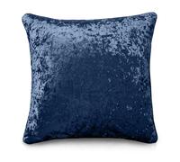Intimates Luxury Crushed Velvet Plain Scatter Cushion - 43cm x 43cm - Navy