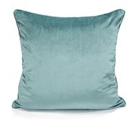 Intimates Luxury Plain Matte Velvet Cushion - 43cm x 43cm - Teal