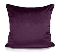 Intimates Luxury Plain Matte Velvet Cushion - 56cm x 56cm - Purple