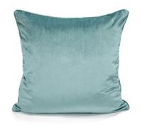 Intimates Luxury Plain Matte Velvet Cushion - 56cm x 56cm - Teal