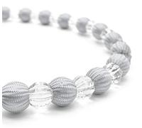 Intimates New CRYSTAL Diamante Curtain Beaded Rope Tie-Back Voile Tiebacks (Silver, 4)