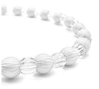 Intimates New CRYSTAL Diamante Curtain Beaded Rope Tie-Back Voile Tiebacks (White, 2)