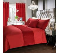 Intimates Pinsonic Geometric Modern Duvet Cover & Pillowcase in Red | Size: Super King Intimates Red Super King