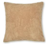 Intimates Plain Soft Velour Cushion - 43cm x 43cm - Natural