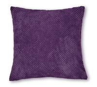 Intimates Plain Soft Velour Cushion - 43cm x 43cm - Plum