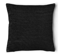Intimates Premium Velvet Square Cushion, Contemporary Style With Zip Closure, Machine Washable - Black