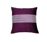 Intimates Ritz Diamante Filled Cushion with Sequin Panel in Aubergine | Size: 43 cm x 43 cm Intimates Aubergine 43 cm x 43 cm