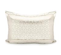 Intimates Sparkle Velvet Reversible Quilted Pillowsham matches Comforter Embossed Geometric Pillow Cover - Ivory Cream