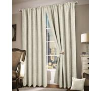 Intimates Thermal Blackout Curtains - Ring Top, Energy Efficient & Soundproof Drape For Living Room - Modern Chic & Elegant Curtains - Cream