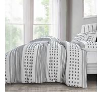 Intimates Tufted Design Duvet Cover & Pillowcase Set, Chic Bedroom Decor in White | Size: Super King Intimates White Super King