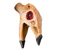 Intimidate and scare with a spooky whistle. It combines its skull shape with mysterious cultural elements, from the teeth to the eye sockets. Thanks to the stable