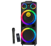 Intimidation Beeline Thunder Bass 1200W Speaker Bluetooth Party Karaoke 2 x 12"