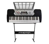 Intimidation Velocity Digital Electronic Keyboard inc Stand USB 54 Key MP3 Bluetooth