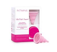 Intimina Lily Cup Compact - Small Menstrual Cup with Flat-fold Compact Design, Disposable Menstrual Cups, Period Cup Reusable (Size A)