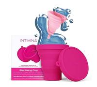 Intimina Sterilizing Cup - Collapsible Container for On-The-Go Menstrual Cups Sterilization, Menstrual Cup Sterilizer, Period Cup Sterilizer, Copa Menstrual Kit