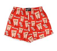 INTIMO A Christmas Story Boxers Men's Fra-Gee-Lay Leg Lamp Design Adult Underwear, Red, S
