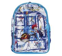 INTIMO Beyblade Burst Heavy Duty Clear School Travel Backpack Book Bag 16"