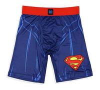 INTIMO DC Comics Superman Boxer Briefs Suit and S Shield Logo Snug Fit Adult Supportive Underwear, Multicolored, S