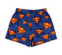 INTIMO DC Comics Superman Boxer Shorts Men's Man of Steel S Shield Logo Lounge Underwear, Blue, XL