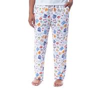INTIMO Gilmore Girls Womens' Icons Toss Print Luke's Diner Stars Hollow Pajama Pants (S) White