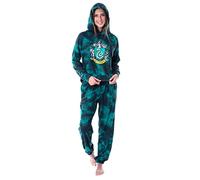 INTIMO Harry Potter Womens' Hogwarts Houses Tie Dye Hooded Jogger Set-Slytherin (Medium)