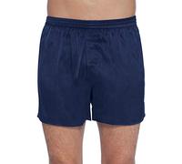 INTIMO Mens Classic Silk Boxers, Dark Navy, XX-Large
