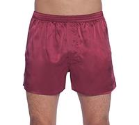 INTIMO mensClassic Silk Boxers Boxer Shorts - Red - M