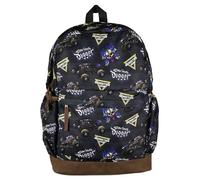 INTIMO Monster Jam Backpack Allover Son-Uva Digger Print Design 16" Book Bag Adjustable Straps Bottom School Tech Sleeve