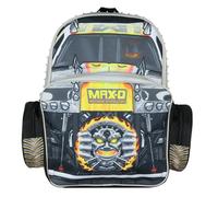 INTIMO Monster Jam Backpack Max-D Maximum Destruction 3D Monster Truck Kids School Book Bag with Laptop Tech Sleeve