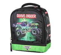 Intimo Monster Jam Grave Digger Monster Truck Dual Compartment Lunch Bag Luch Box